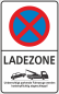 Preview: Parkplatzschild Halten verboten Ladezone